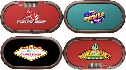Custom poker table felt designs